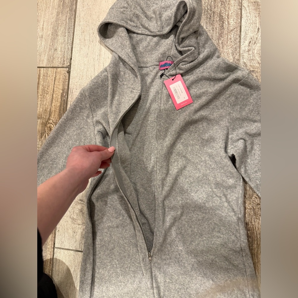 Edikted Terry Cloth Hooded Loungewear Jumpsuit - Picture 9 of 9